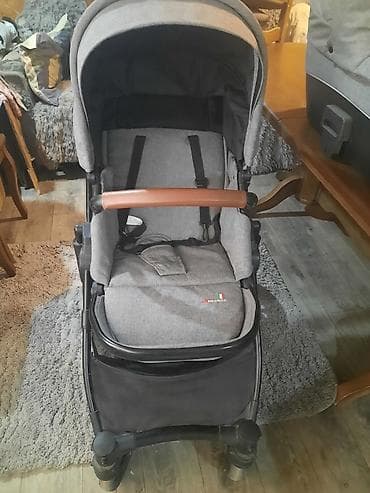 easy walker: Детская коляска 2 в 1 Sellinax (логотип Italia) в универсальном сером — 2