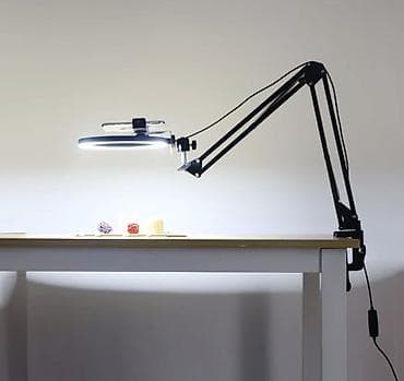 свет: Штатив асмр Кольцевая LED‑лампа с кронштейном на пружинном рычаге и — 1