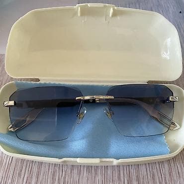 Очки: Очки солнцезащитные в футляре - Тип: безободковые (rimless) — 1
