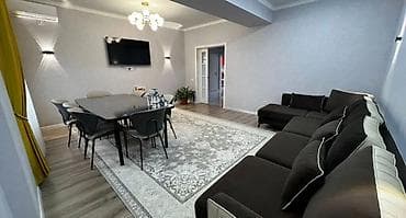 110: 3 комнаты, 110 м², Кок-Жар мкр 12 этаж, Евроремонт — 1