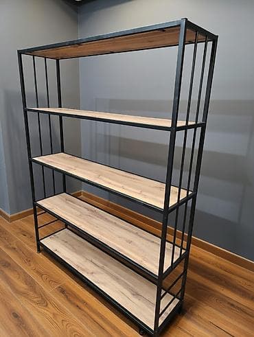 открытый: Стеллаж Для книг, Лофт, 200 см * 100 см * 32 см, 
Новый — 4