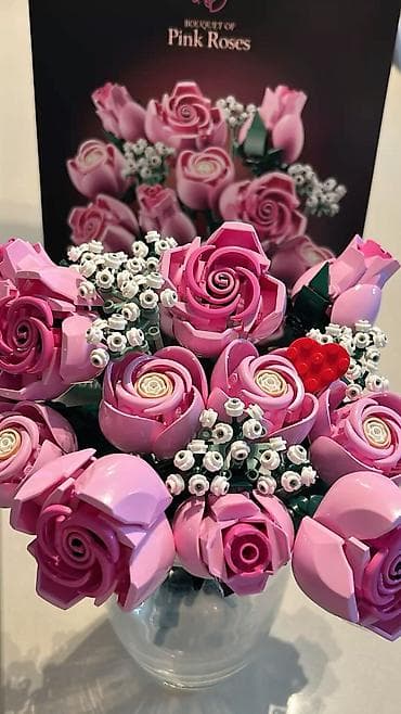 Креативный подарок на 14 февраля. Цветы которые не завянут 🌺 Lego