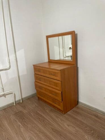 Эмерек: Кийим үчүн комод, Колдонулган, Күзгүсү менен, ЛДСП, түсү - Күрөң, Өзү алып кетүү — 3