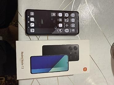 нот 21: Redmi, Redmi Note 13, Б/у, 256 ГБ, цвет - Черный, 2 SIM — 2