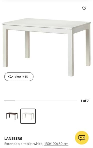 Стол из Икеи, Lanenberg.Обеденный также как и письменный