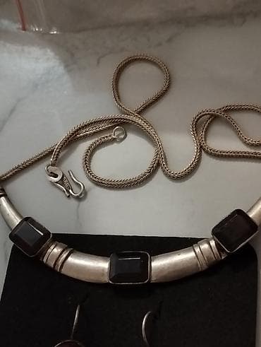 Серебряные колье, Проба 925, Женские, Б/у, Аметист — 4