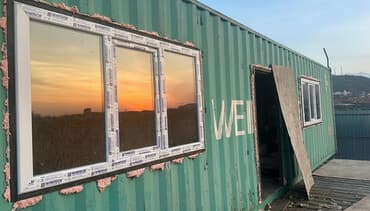 контейнер полу: - ПВХ-окна WINTECH: многокамерные профили, створки разного формата — 1