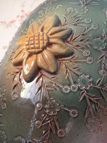 керамическая ваза: Продаю напольную керамическую вазу авторская работа 1991 г.в. — 3