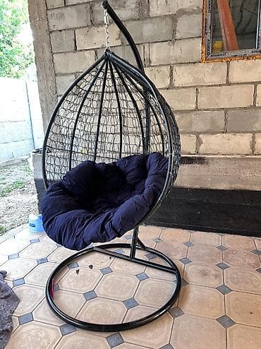 гамак качеля: Качеля Подвесное кресло Кокон •Стойка: H2,0xD1,0 м, •Каркас сталь — 6