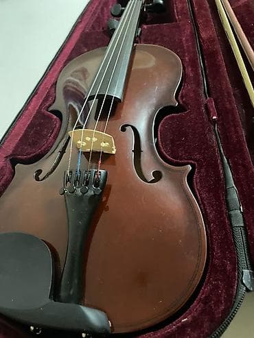 студия бишкек: Скрипка 4/4 в комплекте с футляром и смычком. ADAMS. чистый звук - — 4