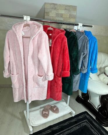 домашние халаты больших размеров: Женские/мужские/детские махровые халаты Теплые халаты 100%хлопок — 16