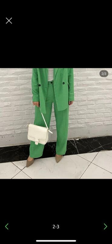 прокат мужских костюмов [возьми на прокат] бишкек фото: Брючный клстюм из льна размер м куили за 4800 отдам за 2500 — 2