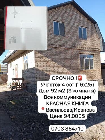 дом с бассеином: Дом, 92 м², 3 комнаты, Агентство недвижимости, ПСО (под самоотделку) — 1