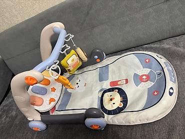 шезлоны: Развивающий музыкальный коврик‑шезлонг для малышей - Модель с дугой и — 1