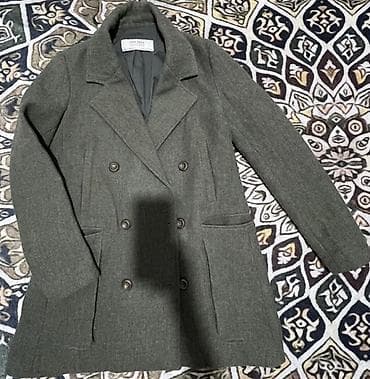 вещи из кореи: Двубортное женское пальто в корейском стиле. - Цвет: черный - — 3