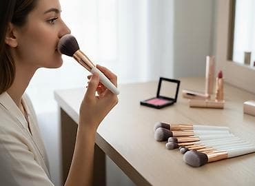 Набор кистей для макияжа (полный комплект)купили недавно, б/у но НЕ