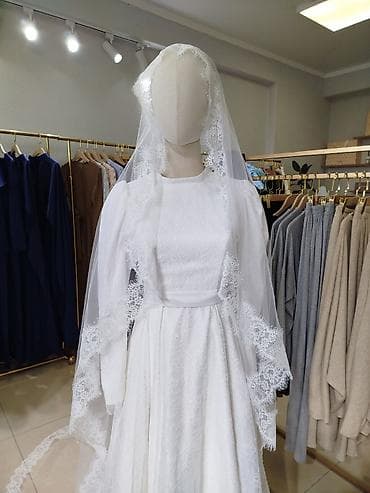 Эркектер кийими: Свадебное платье с фатой

- Цвет: белый (айвори
-размер 42 р. срочно — 3