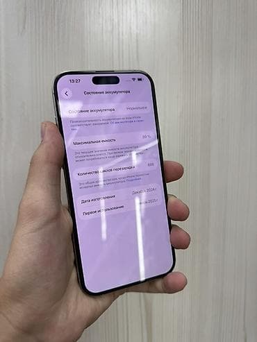 aiphon x: IPhone 16 Pro Max, Б/у, 256 ГБ, Natural Titanium, Защитное стекло, Чехол, В рассрочку, 89 % — 4