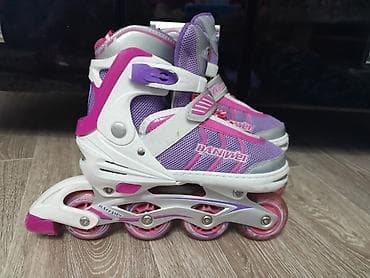 Ролики: Раздвижные роликовые коньки BANWEI для детей/подростков размер М — 3