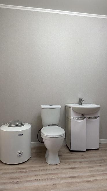 Офисная мебель: Тумба для ванны, Б/у, С раковиной, Самовывоз, цвет - Белый — 1