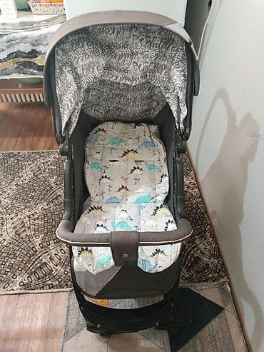 Коляскалар: 1. Шезлонг хорошем состоянии 500 сом. 2. Большое коляска почти новая — 6