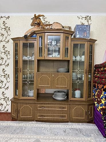 кухонный сервант: Стенка-шкаф, Тип стенки-шкафа: Модульная, Для зала, Б/у, Особенности: Для хранения посуды — 1
