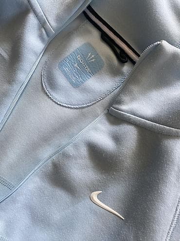 аренда одежда: Nike NOCTA худи на молнии( зипка) с капюшоном, голубой цвет. Ключевые — 3