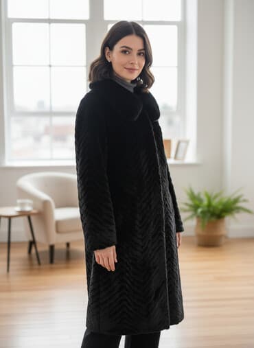 обувь больших размеров бишкек: Шуба из стриженного меха, классический силуэт. - Цвет: темный — 1