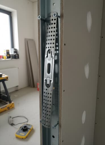 Металлическая перфорированная монтажная планка Knauf. Предназначена