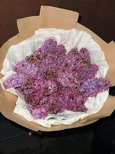 цвет: Сиреневые букеты в крафте ЗА ДЕШЕВУЮ ЦЕНУ 30 1000 - Пышные — 3