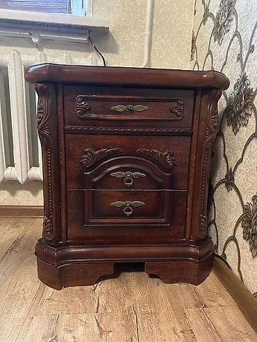 лофт мебел: Спальный гарнитур, Двуспальная кровать, Дерево, цвет - Коричневый — 4