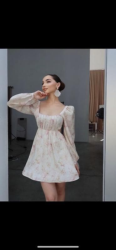 s: Повседневное платье, Китай, Лето, Короткая модель, S, M, L — 2