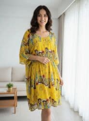 Спецодежда: Повседневное платье, Турция, Лето, Длинная модель, Шифон, Турецкое, L — 9