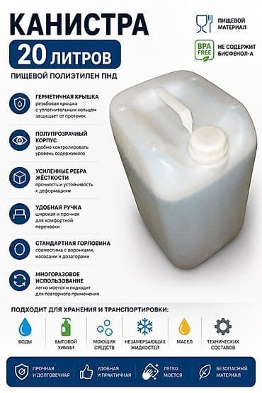 Идиштер: Канистр 20 л, Өзү алып кетүү, Акылуу жеткирүү — 1