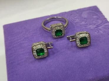 свадебные наборы ручной: Набор украшений, Проба 925, Женские, Новый — 6