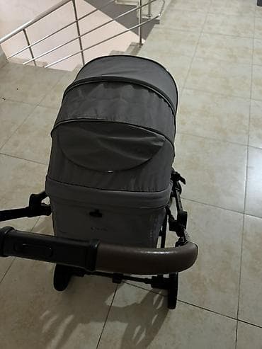 second hend: Коляска, цвет - Серебристый, Б/у — 4