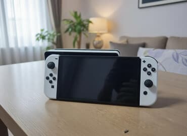 Nintendo switch oled. Прошитый 64+128. Комплект док станция, ориг