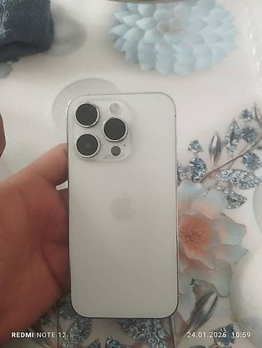 IPhone 14 Pro, Б/у, 128 ГБ, Белый, Чехол, 88 %