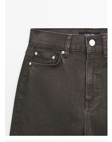 джинсы: Джинсы, Прямые, Massimo Dutti, Высокая талия, Вареные, S — 2