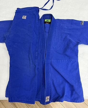 Кимоно для дзюдо Mizuno (синее) - Комплект: куртка (дзюдоги) и штаны