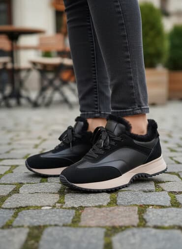 Продаю зимние кроссовки 40 размер. натуральная кожа натуральный мех