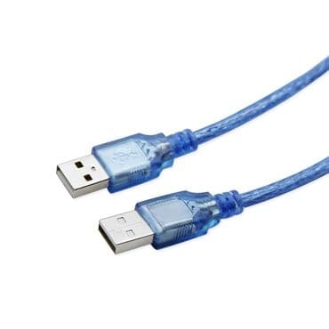 совместимые расходные материалы static control струйные картриджи: Кабель blue USB 2.0 data cord male to male 1.5m Art 1982 — 1