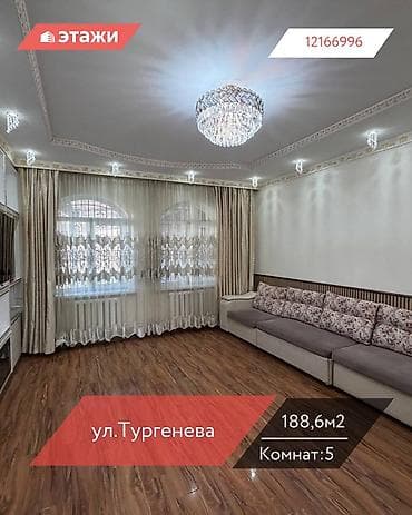 срочностью: 📍ул. Тургенева 🔘5-комнат 🔘2 этажа 🔘188,6м² Продаётся уютный дом с — 1