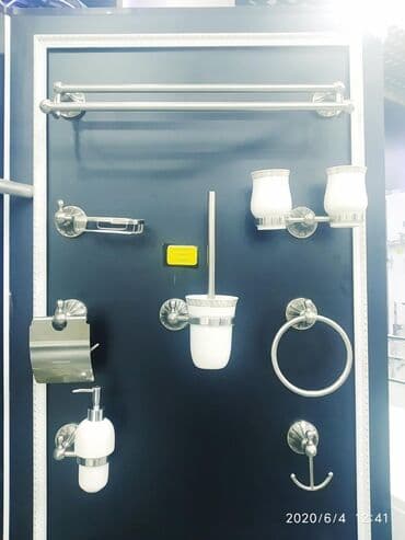 мебель для ванной бишкек: Ванный наборы. Полотенец держатель, мыльница,2йной стакан для зубных — 1