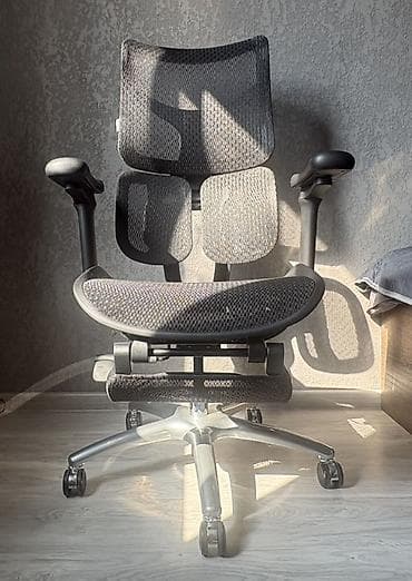 Массажные кресла: Офисное кресло, Новый, С колесиками, цвет - Черный, Самовывоз — 2