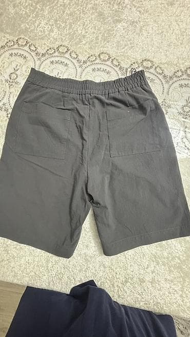 Шорты: Мужские шорты, L, Zara, Новый, цвет - Серый, Самовывоз, Платная доставка — 2