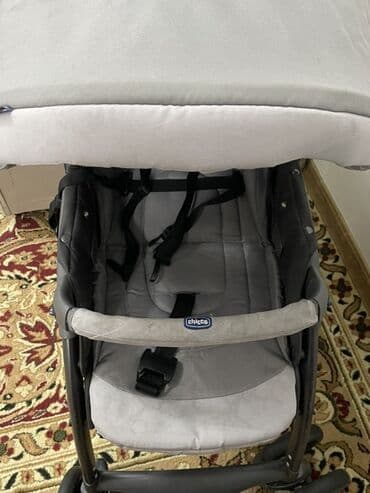 прогулочная коляска peg perego: Балдар арабасы, түсү - Күмүш, Колдонулган — 6
