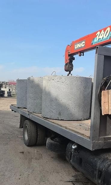 Железобетонное (ЖБИ) кольцо для септика Размер: 110 x 90 x 8 см, Платная установка, В розницу