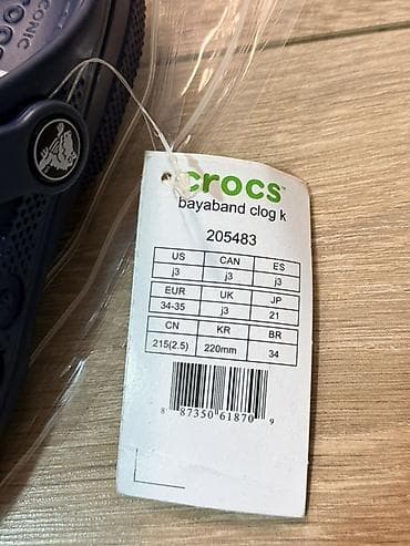 Детская обувь: Детские сабо Crocs - Цвет: темно‑синий - Размер по ярлыку: J3 - — 3