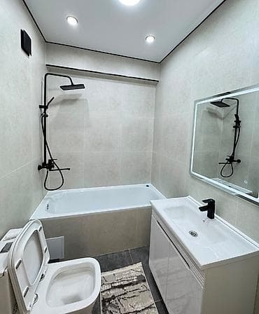 Квартиры: 1 комната, 41 м², Пишпек Элитка, 5 этаж, Евроремонт — 5
